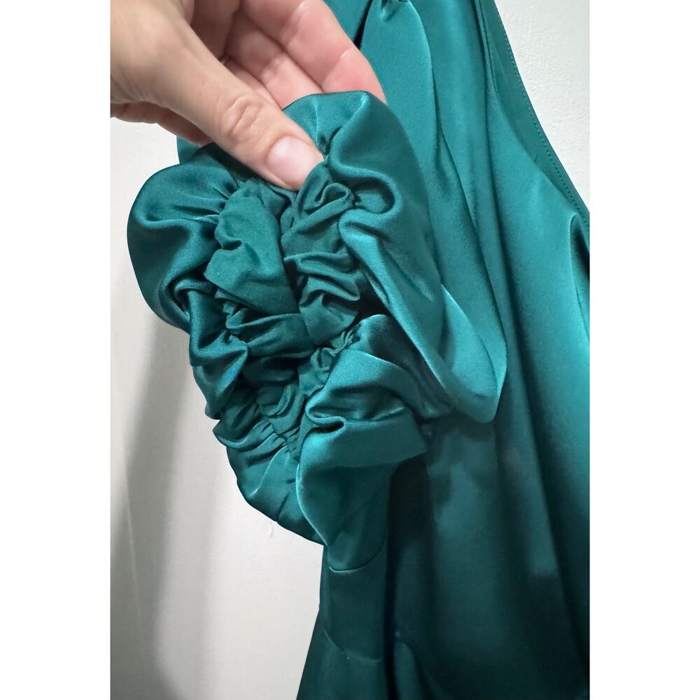 NWT Sachin Babi Green One Shoulder Amelia Mini Dress Size 6 - Picture 8 of 13